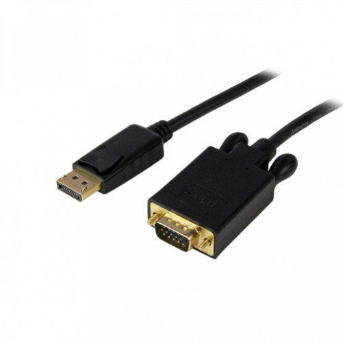 Adaptador vídeo StarTech.com DisplayPort a VGA (D-Sub), 1.8 m, Negro