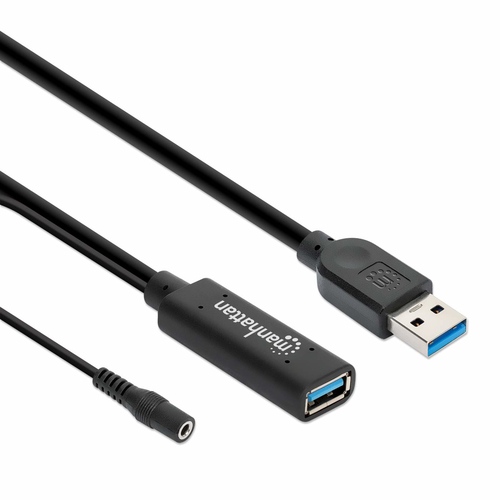 Miniatura 5 de EXTENSOR Manhattan 153768 15 m, USB A a USB A, 5000 Mbit/s, Negro