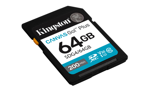 Miniatura 5 de Memoria Kingston Technology Canvas Go! Plus Canvas Go! Plus 64 GB, Velocidad 200 MB/s, Clase 10