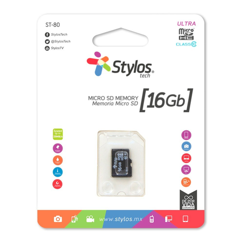 Miniatura 3 de Memoria Stylos STMSDS2B 16 GB, MicroSDHC, Clase 10