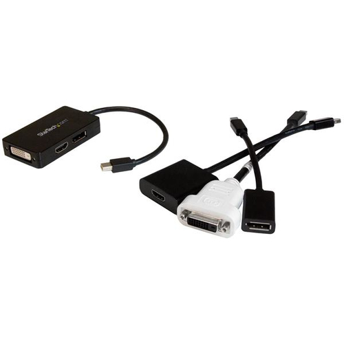 Miniatura 3 de Adaptador vídeo StarTech.com Mini DisplayPort a DisplayPort + DVI-D + HDMI, 0.15 m, Negro