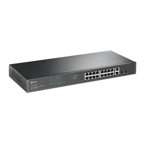 Miniatura 3 de Switch TP-Link TL-SG1218MPE Gestionado, L2, RJ-45 18, Gigabit Ethernet (10/100/1000), (PoE +) 16, 1U, Negro