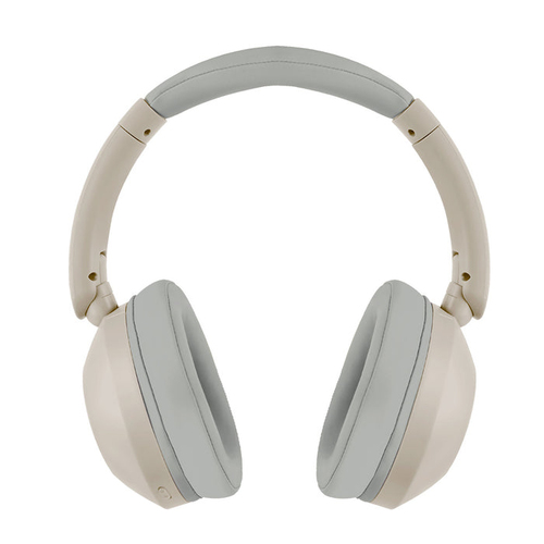 Audífonos Perfect Choice PC-117148 Diadema, Inalámbrico y alámbrico, 3.5 mm, USB, Bluetooth, Beige, Gris