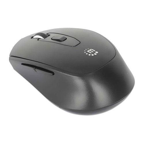 Miniatura 5 de Mouse Manhattan 190343 Óptico, 6 Botones, 1600 DPI, RF inalámbrico, 10 m, Negro