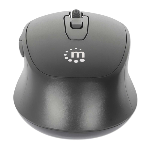 Miniatura 4 de Mouse Manhattan 190343 Óptico, 6 Botones, 1600 DPI, RF inalámbrico, 10 m, Negro