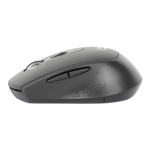 Miniatura 3 de Mouse Manhattan 190343 Óptico, 6 Botones, 1600 DPI, RF inalámbrico, 10 m, Negro