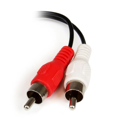 Miniatura 4 de Cable de audio StarTech.com 0.152m 3.5mm - 2xRCA m/f 3,5mm a 2 x RCA, 0.152 m, Negro