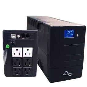 No Break DataShield KS-1000PRO/LCD 1 kVA / 600 W, Entrada 150 V, 8 salidas AC, Negro