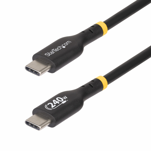 Cable USB StarTech.com USB2EPR1M USB C a USB C, 480 Mbit/s, Negro