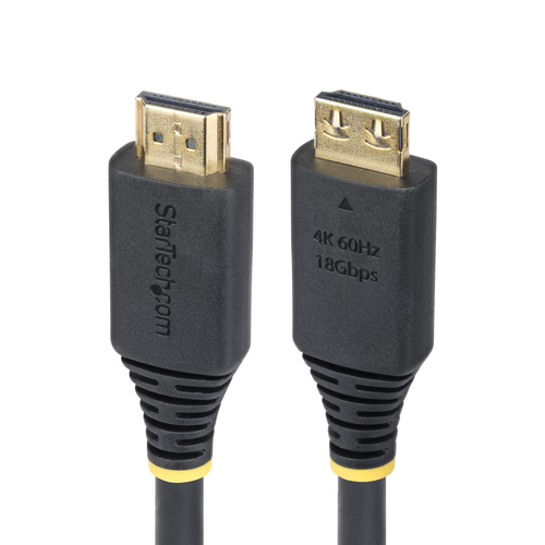 Cable Hdmi StarTech.com 0.5 m, 18 Gbit/s, 1080p, 1440p, 2560p, Negro