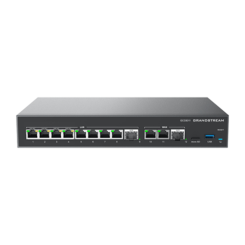 Switch Grandstream Networks GCC6011 RJ-45 10, Gigabit Ethernet (10/100/1000), 4 POE, Negro, Plata