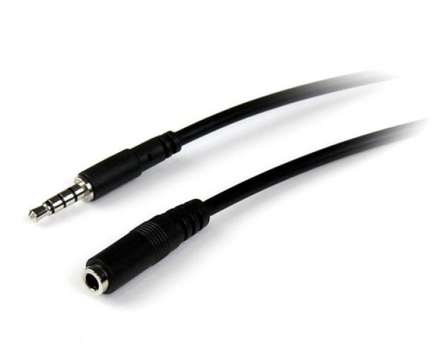 Cable de audio StarTech.com 3,5mm a 3,5mm, 2 m, Negro