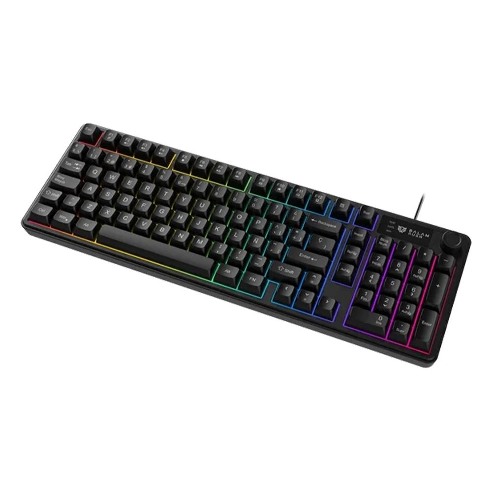 Miniatura 3 de Teclado Gamer Balam Rush Balrak Pro KG490, LED RGB,  Alambrico, USB, Anti-ghosting, Negro