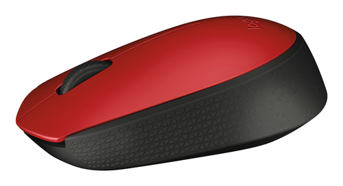 Miniatura 2 de Mouse Logitech M170 3 Botones, RF inalámbrico, 10 m, Negro, Rojo