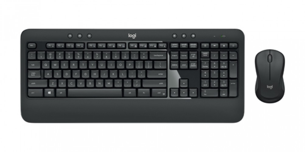 Teclado Inalámbrico Logitech 920-008673 Español, Tamaño completo (100%), 10 m, Teclado numérico, Negro