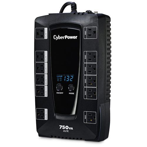 Miniatura 5 de No Break CyberPower AVRG750LCD 0.75 kVA / 450 W, 1030 J, Entrada 148 V, 12 salidas AC, Negro