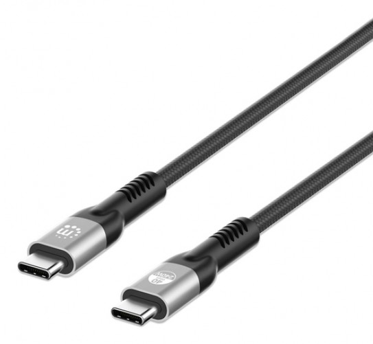 Cable USB Manhattan USB C a USB C, Negro