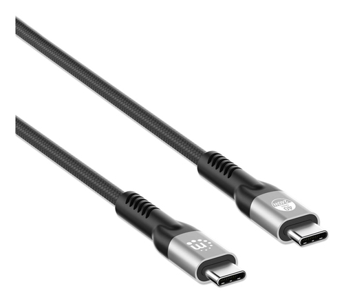 Miniatura 4 de Cable USB Manhattan USB C a USB C, Negro