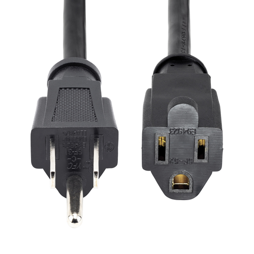 Miniatura 3 de Cables de poder StarTech.com Macho, Hembra 125 V, 0.9 m, Negro