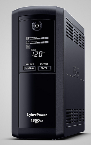 Miniatura 3 de No Break CyberPower LCD CP1350AVRLCDA 1.35 kVA / 815 W, Entrada 139 V, Negro