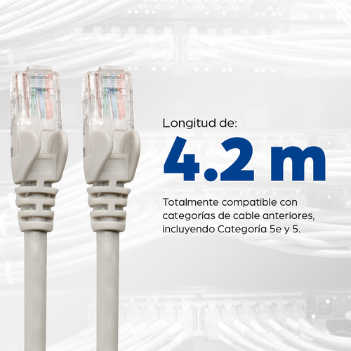 Miniatura 2 de Patchcord Intellinet Cable Patch Cat6, UTP Cat6, 5 m, U/UTP (UTP), Gris