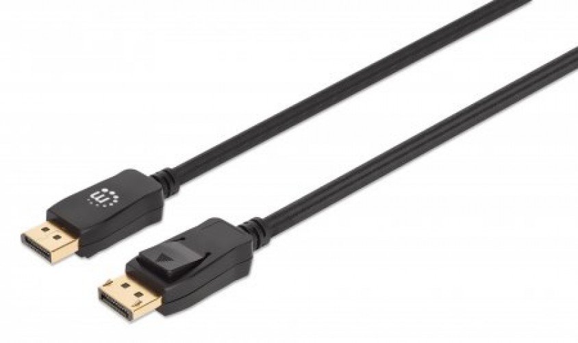 Cable displayPort Manhattan Cable DisplayPort 8K V1.4 DisplayPort 2 m, Negro