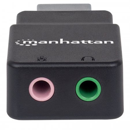 Miniatura 4 de Adaptador Manhattan USB-A a 2 x 3.5 mm, Negro