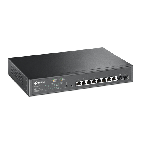 Miniatura 3 de Switch TP-Link JetStream TL-SG2210MP Gestionado, L2/L2+, RJ-45 8, Gigabit Ethernet (10/100/1000), (PoE +) 8, 1U, Negro