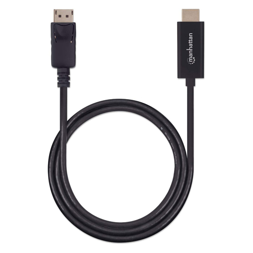 Miniatura 2 de Adaptador vídeo Manhattan Cable DisplayPort a HDMI 4k@60Hz DisplayPort a HDMI, 1.8 m, Negro