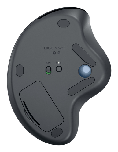 Miniatura 4 de Mouse Logitech ERGO M575S Trackball, 5 Botones, 2000 DPI, Bluetooth, 10 m, Grafito, Azul