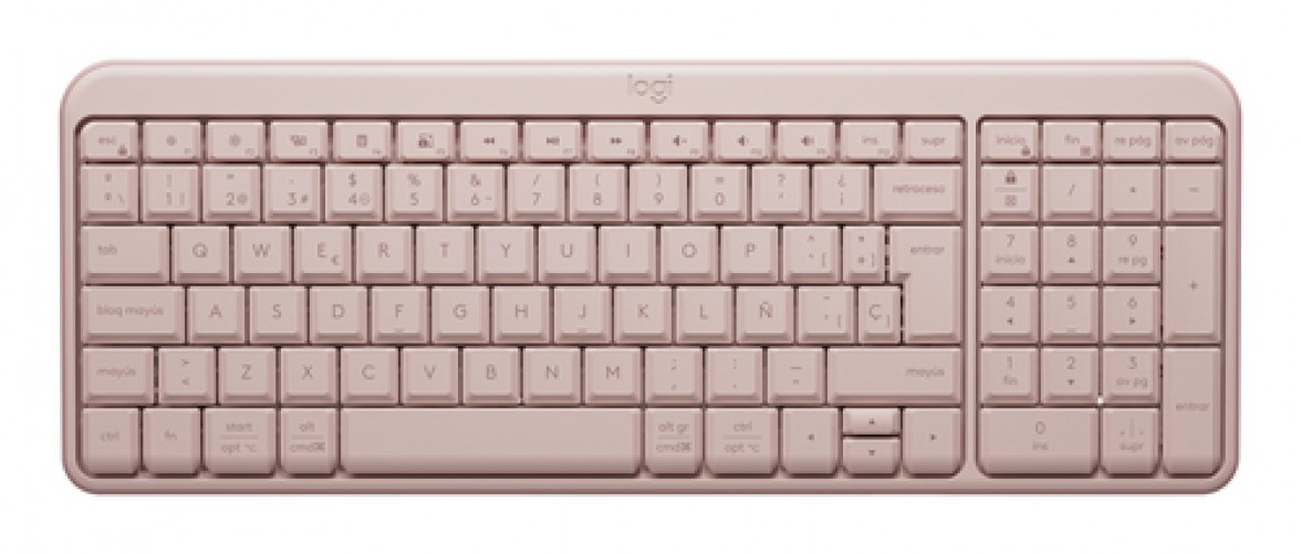 Teclado Logitech 920-013447 Español, Inalámbrico, Bluetooth, Rosa