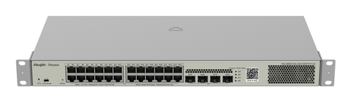 Switch Ruijie Networks RG-NBS3100-24GT4SFP-P-V2 Gestionado, L2, RJ-45 24, Gigabit Ethernet (10/100/1000), (PoE +) 24, 24 POE, Metálico