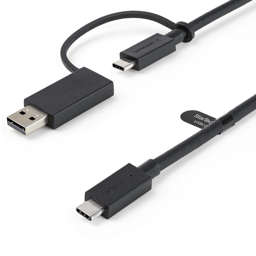 Cable USB StarTech.com USBCCADP USB C a USB C, 10000 Mbit/s, Negro