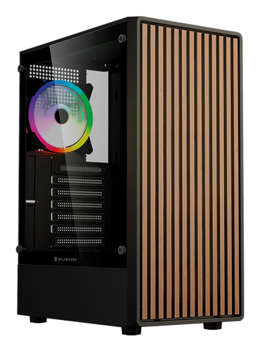 Miniatura 5 de Gabinete Balam Rush BR-943949 Midi Tower, PSU No, Vent. 3x 120 mm, Vent. 1x 120 mm, Negro, Madera