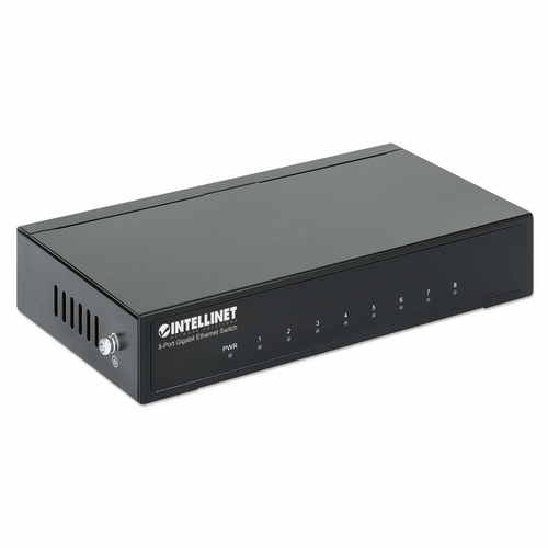 Miniatura 5 de Switch Intellinet RJ-45 8, Gigabit Ethernet (10/100/1000), Negro