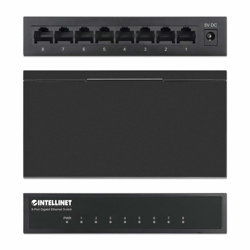 Miniatura 2 de Switch Intellinet RJ-45 8, Gigabit Ethernet (10/100/1000), Negro
