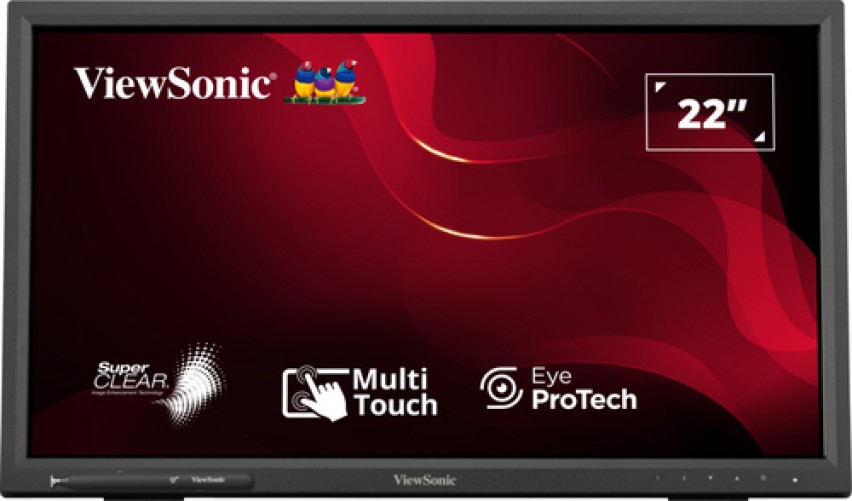 Monitor Viewsonic TD2223-2 LCD, 22", Full HD, VA, 75 Hz, 6.5 ms, Negro