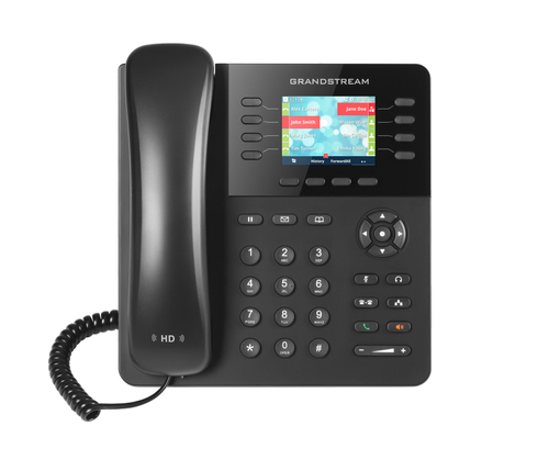 Teléfono Ip Grandstream Networks GXP2135 Terminal con conexión por cable, PoE, 8 líneas, Negro