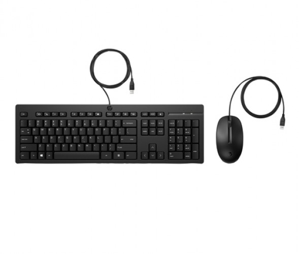 Kit Teclado y Mouse HP USB, Plunger key switch, Alámbrico, 1200 DPI, Negro