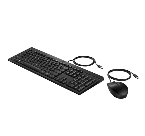 Miniatura 4 de Kit Teclado y Mouse HP USB, Plunger key switch, Alámbrico, 1200 DPI, Negro