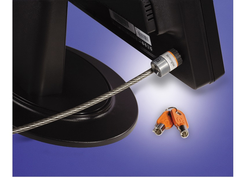 Miniatura 5 de Cable antirrobo Kensington , Llave redonda, 1.8 m, Acero, Blanco