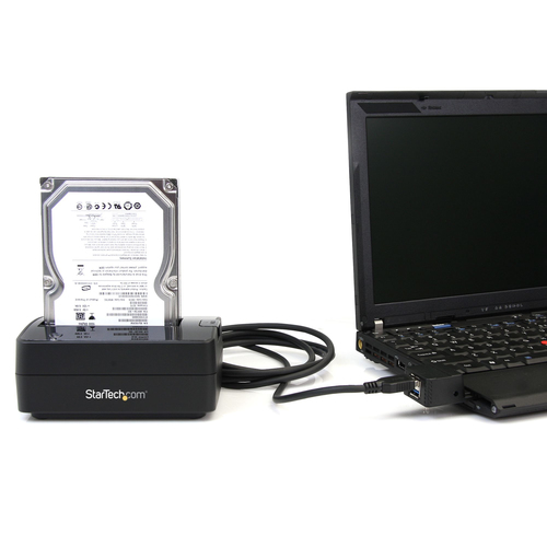 Miniatura 4 de Docking Station StarTech.com Docking Station USB 3.0 (5Gbps) a SATA de 1 Bahía para Disco Duro - Base USB 3.0 (5Gbps) para Discos Duros SSD de 2,5/3,5 SATA I/II/III - de Carga Superior, Unidad de disco duro, SSD, SATA, Serial ATA II, Serial ATA III, 2.5,3.5", 4 TB, USB 3.2 Gen 1