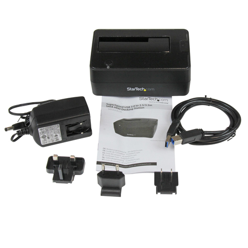 Miniatura 3 de Docking Station StarTech.com Docking Station USB 3.0 (5Gbps) a SATA de 1 Bahía para Disco Duro - Base USB 3.0 (5Gbps) para Discos Duros SSD de 2,5/3,5 SATA I/II/III - de Carga Superior, Unidad de disco duro, SSD, SATA, Serial ATA II, Serial ATA III, 2.5,3.5", 4 TB, USB 3.2 Gen 1