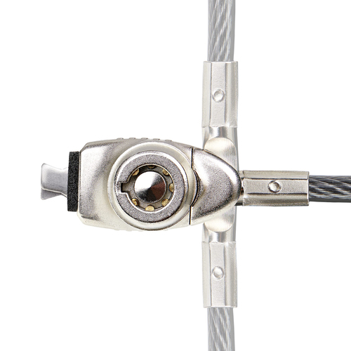 Miniatura 3 de Cable antirrobo StarTech.com Noble, Brecha, 2 Teclas, 2 m, Acero al carbón, Negro