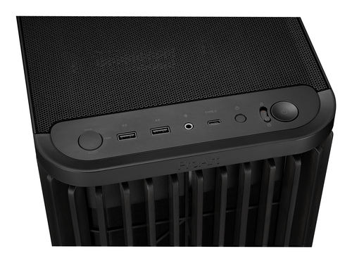 Miniatura 2 de Gabinete ASUS ProArt PA401 Midi-Tower, Micro-ATX, USB 3.0, PSU No, Vent. 2x 160 mm, Negro