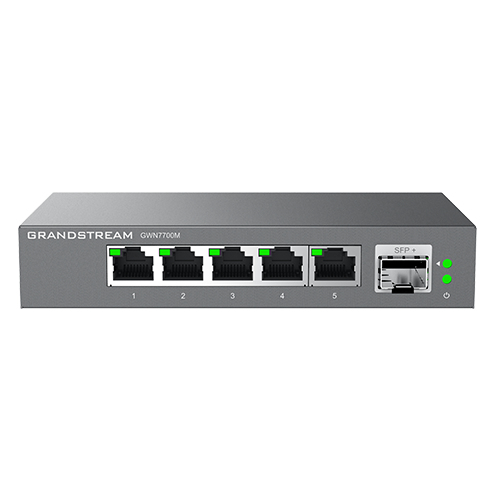 Switch Grandstream Networks GWN7701PA No administrado, RJ-45 8, Gigabit Ethernet (10/100/1000), 8 POE, Negro