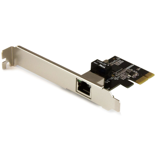 Tarjetas de red StarTech.com PCI Express, RJ-45 1, 2000 Mbit/s, Alámbrico, Negro, Metálico