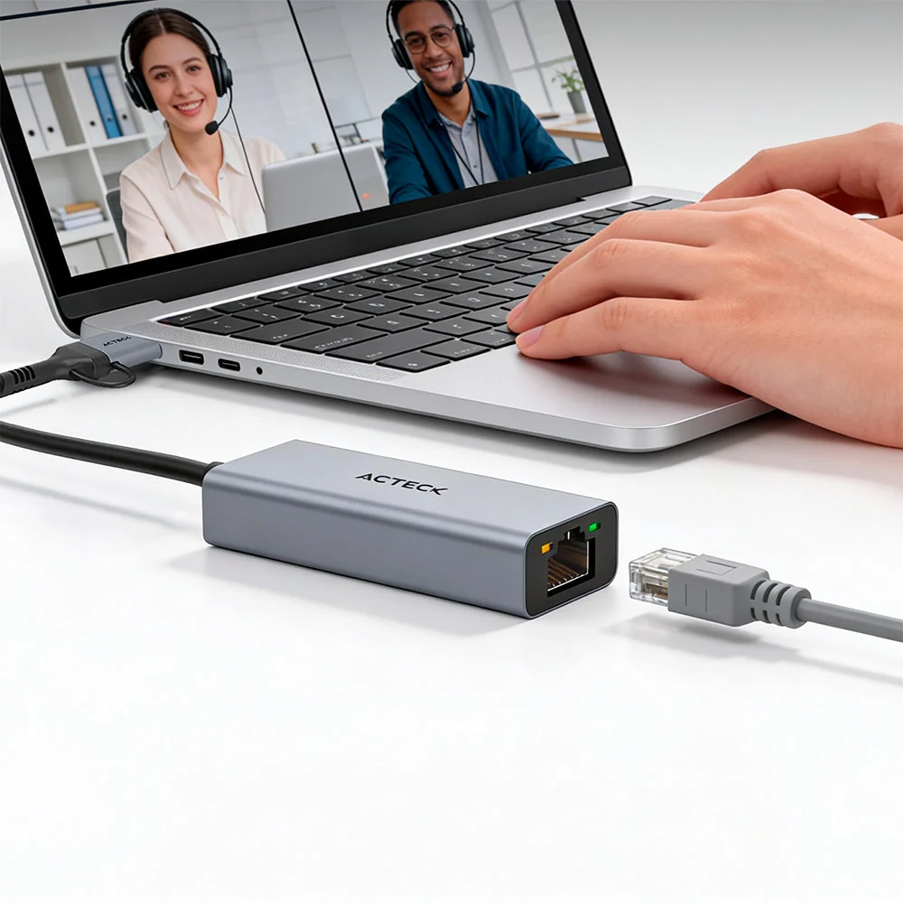 Miniatura 2 de Adaptador de Red USB Acteck Gatex Net AN650, USB-A/C a RJ-45, Gris