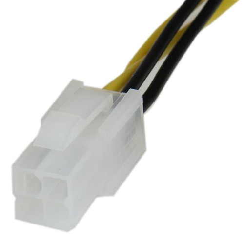 Miniatura 3 de Cable de poder StarTech.com ATX (4-pin), ATX (4-pin), 0.204 m, Negro, Blanco, Amarillo