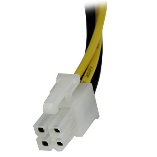 Miniatura 2 de Cable de poder StarTech.com ATX (4-pin), ATX (4-pin), 0.204 m, Negro, Blanco, Amarillo